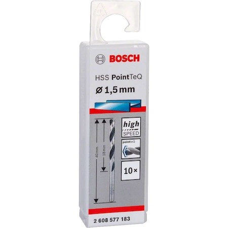 Bosch  2608577183 HSS-PointTec 1,5 mm 10'lu Paket