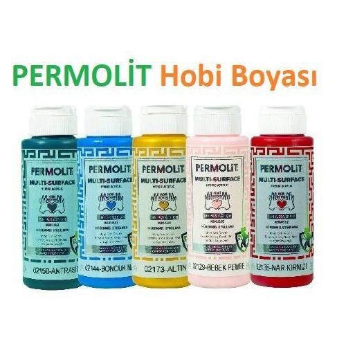 Permolit Multi Surface Akrilik Hobi Boyası Metalik Gümüş 120ML