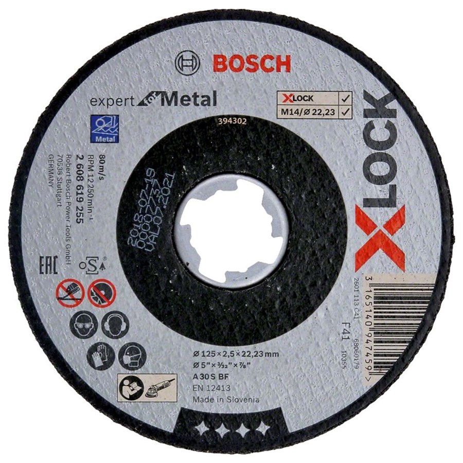 Bosch 2608619255 X-LOCK 125*2,5 mm Expert for Met.