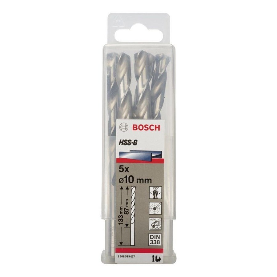 Bosch  2608595077 HSS 10 mm Gümüş 5'li Paket