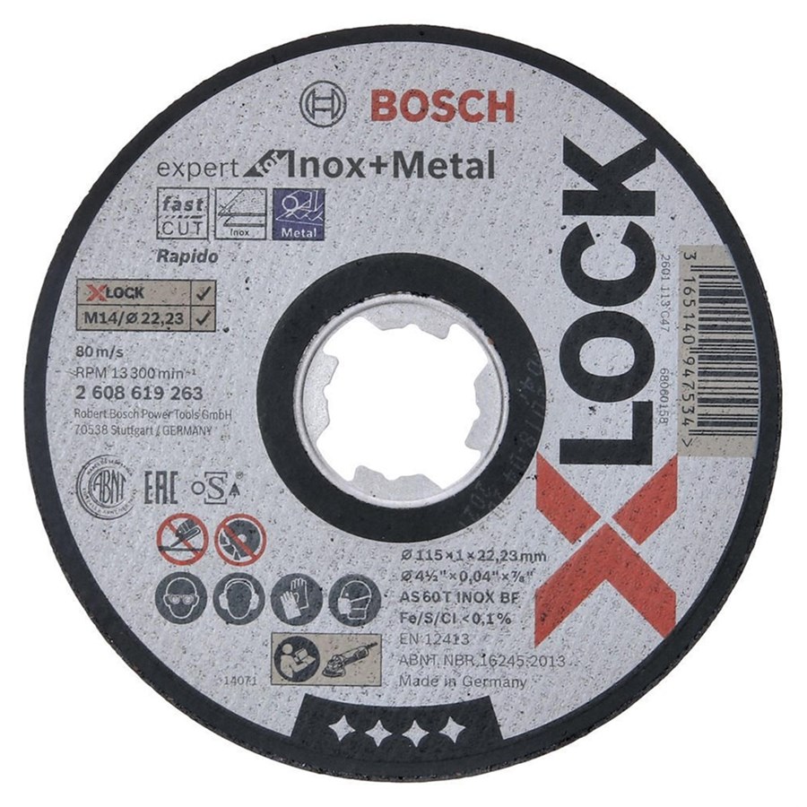 Bosch 2608619263 X-LOCK 115*1mm Expertfor Inox Rap