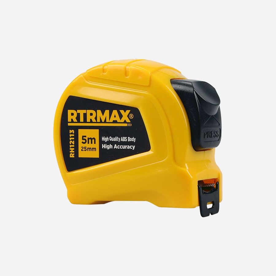 Rtrmax RH12113 Şerit Metre Stoplu 5 mt- 25 mm