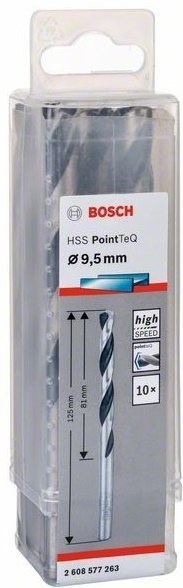 Bosch  2608577263 HSS-PointTec 9,5 mm 10'lu Paket