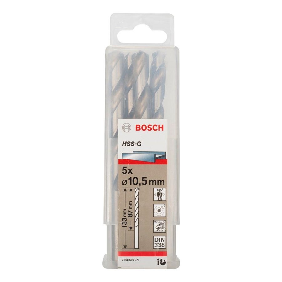 Bosch  2608595078 HSS 10,5 mm Gümüş 5'li Paket