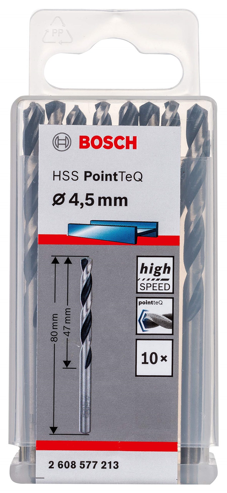 Bosch  2608577213 HSS-PointTec 4,5 mm 10'lu Paket