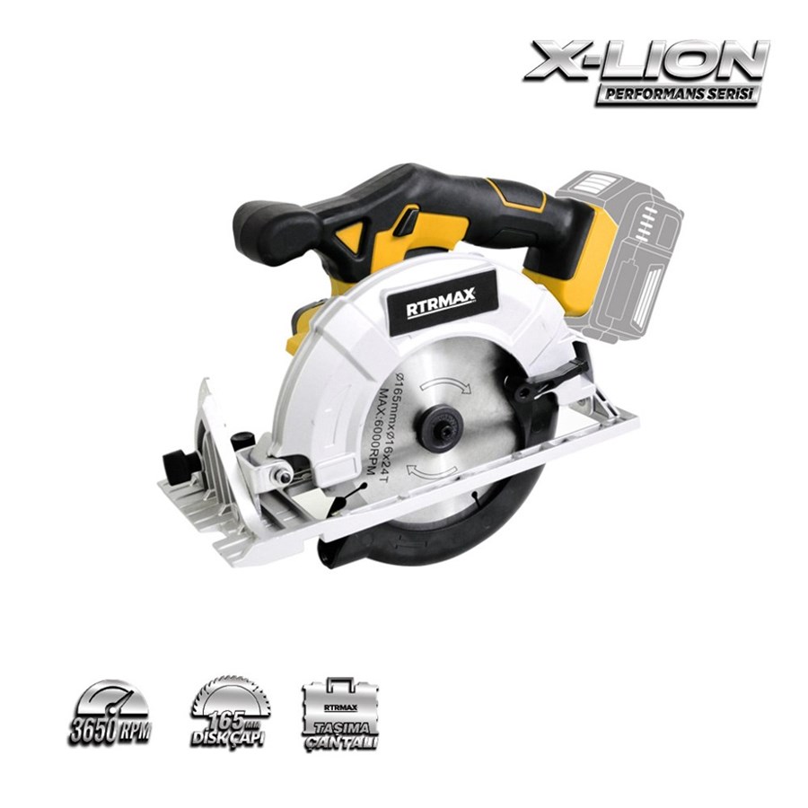 X-LION Rtx1836B Aküsüz Sunta Kesme 165 mm 18V.4AH