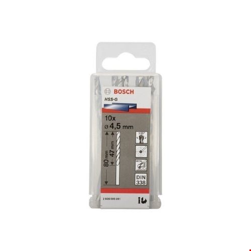 Bosch  2608595061 HSS 4,5 mm Gümüş 10'lu Paket