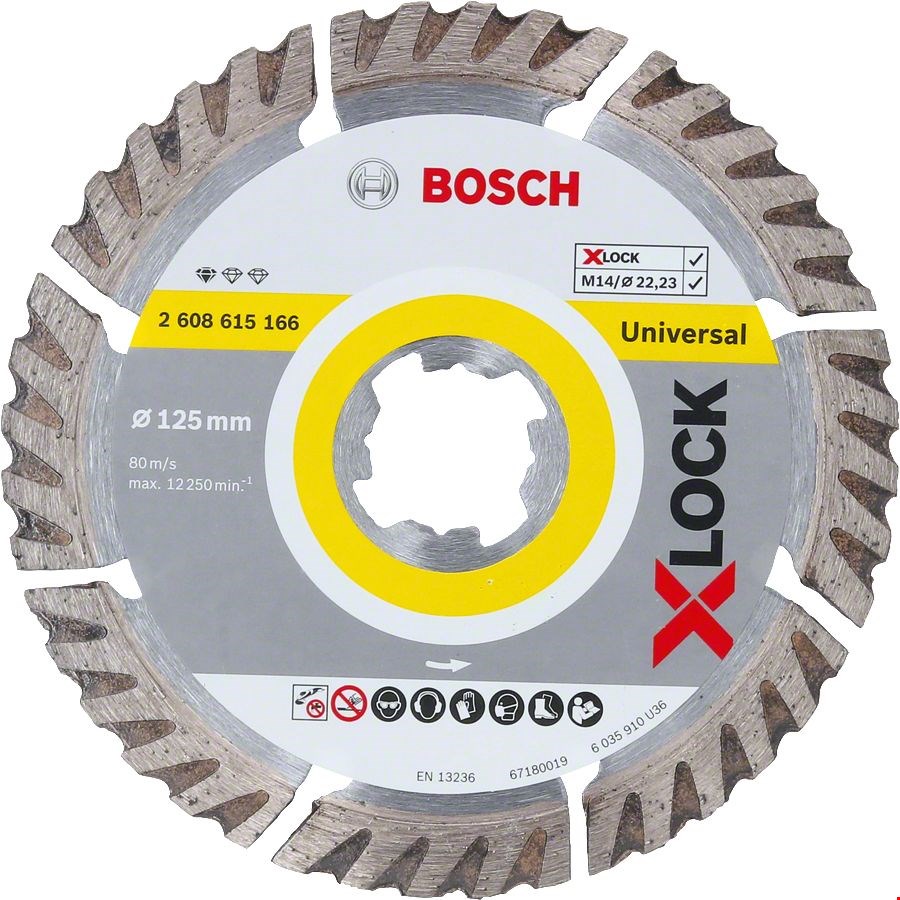 Bosch 2608615166 X-LOCK Univ. Elmas Kesici 125 mm