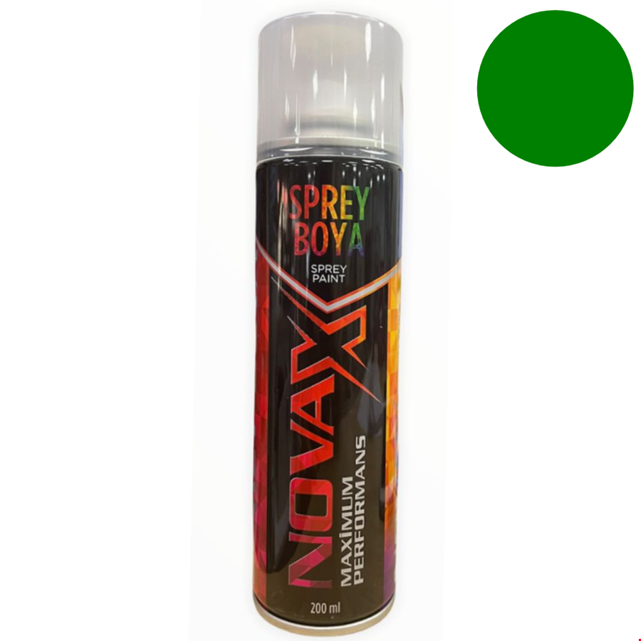 Novax Sprey Boya 200 ml Yeşil