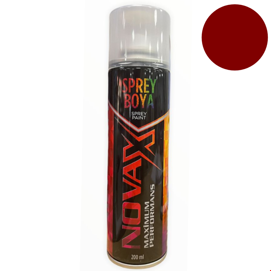 Novax Sprey Boya 200 ml Bordo