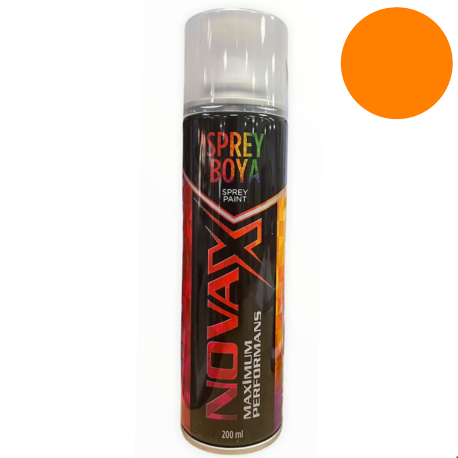 Novax Sprey Boya 200 ml Turuncu