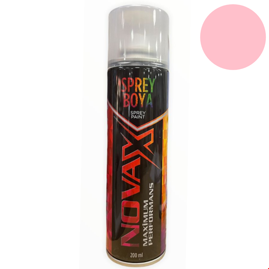 Novax Sprey Boya 200 ml Pembe