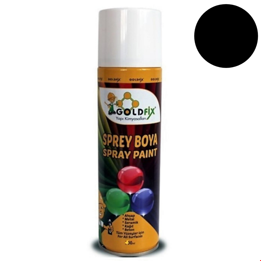 Goldfix Sprey Boya 400 ml Siyah