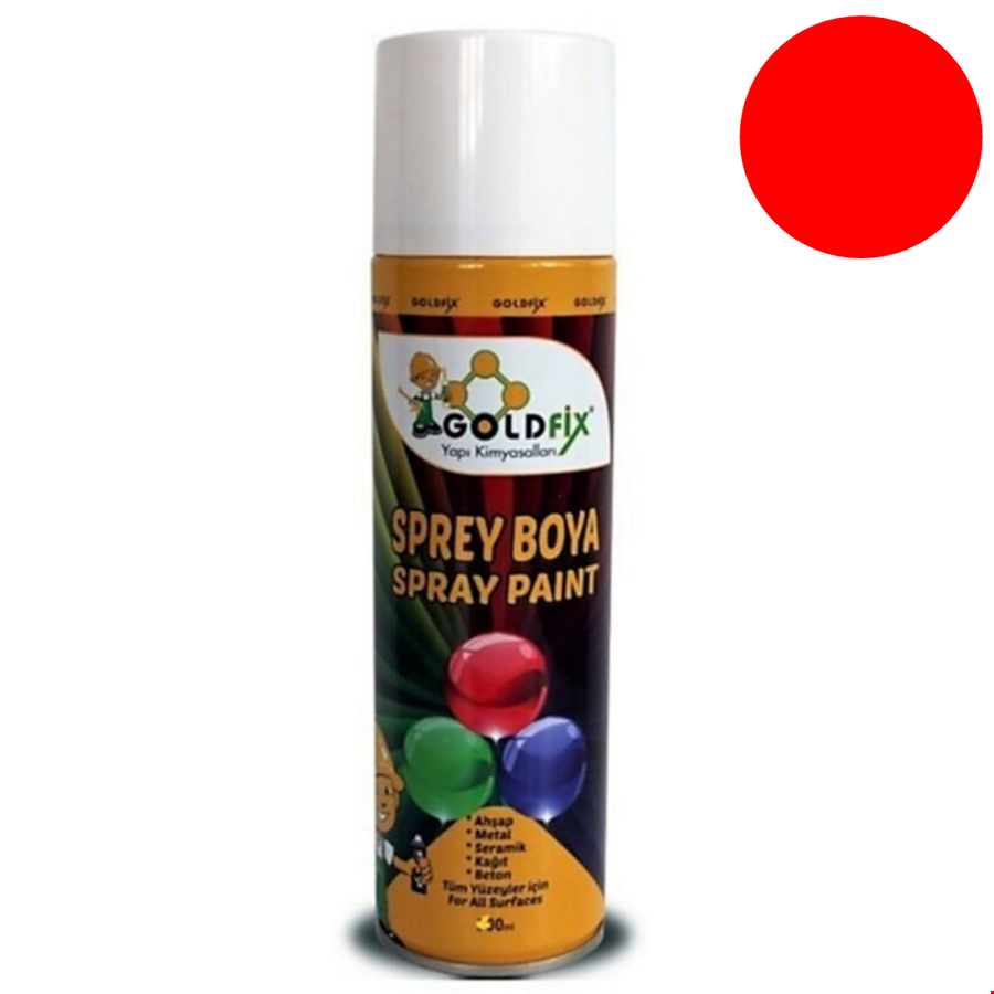 Goldfix Sprey Boya 400 ml Kırmızı