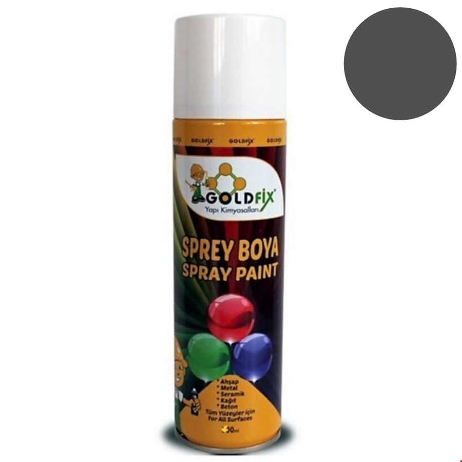 Goldfix Sprey Boya 400 ml Metalik Gri