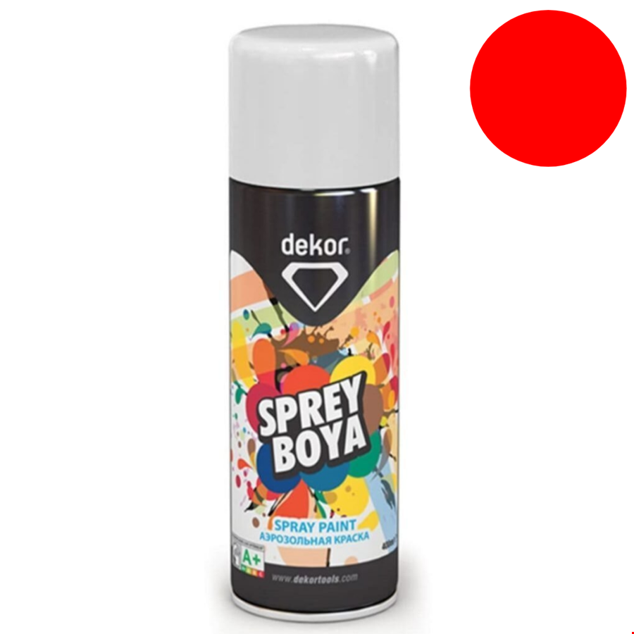 Dekor   651 Sprey Boya 400 ml Kırmızı