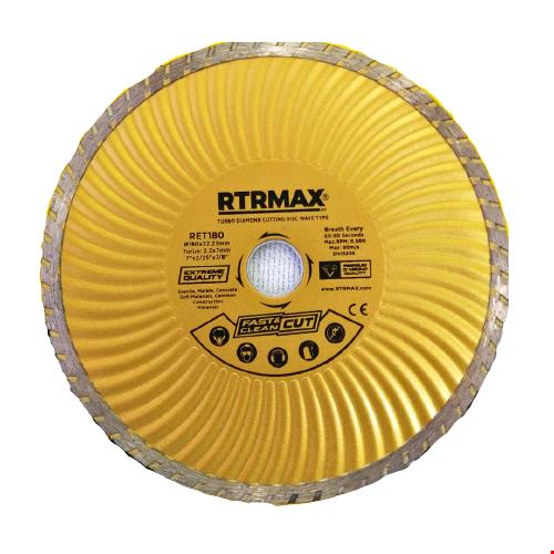 Rtrmax RET180 Turbo Kanallı Elmas Testere 180 mm