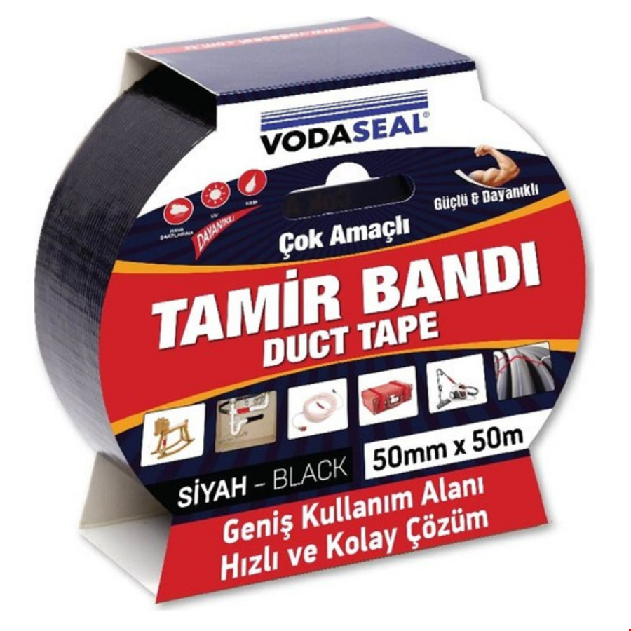 Vodaseal Duct Tape Tamir Bantı 50*25 mt Siyah